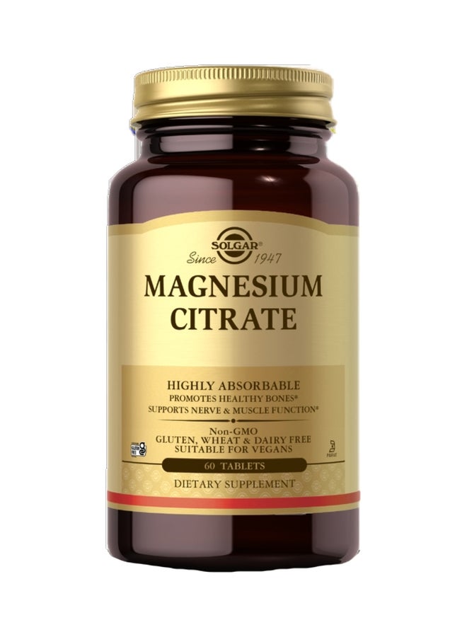 SOLGAR MAGNESIUM CITRATE TAB 60,S