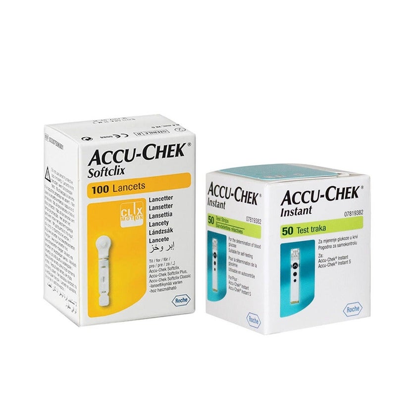 ACCU CHEK INSTANT 50 STRIP+AC SOFTCLIX LANCETS