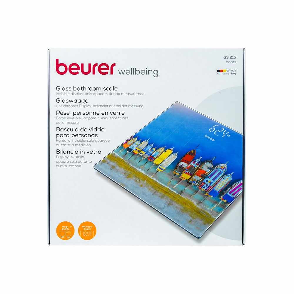 BEURER GS215 GLASS SCALE BOATS