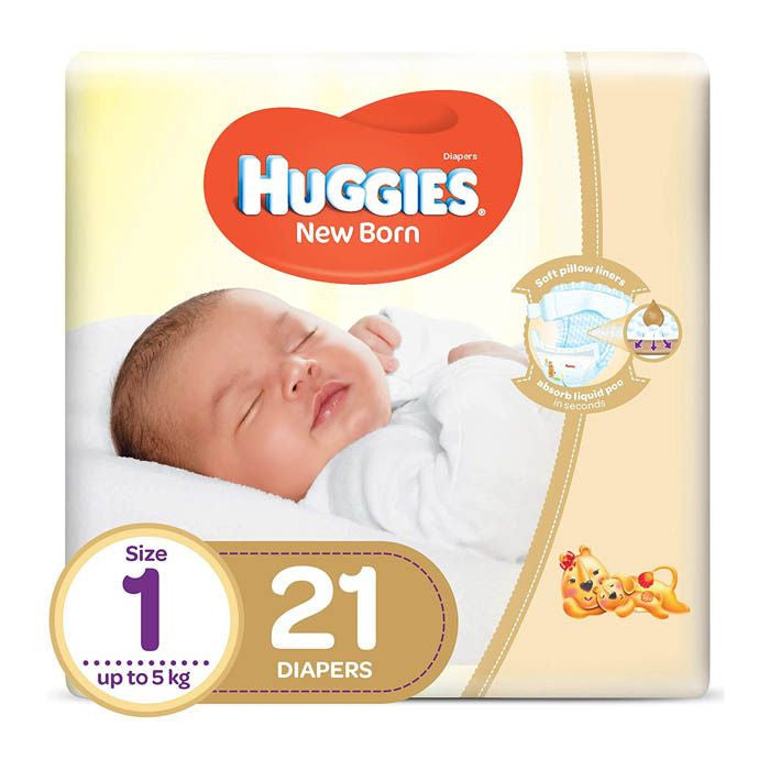 HUGGIES NEW BORN (1) 21'S