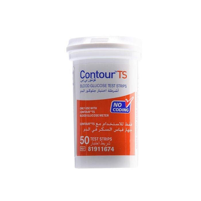 Ascensia Contour TS Blood Glucose Test Strips 50's