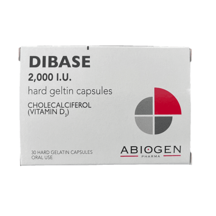 Dibase 2000 IU Vitamin D3 Capsules 30s