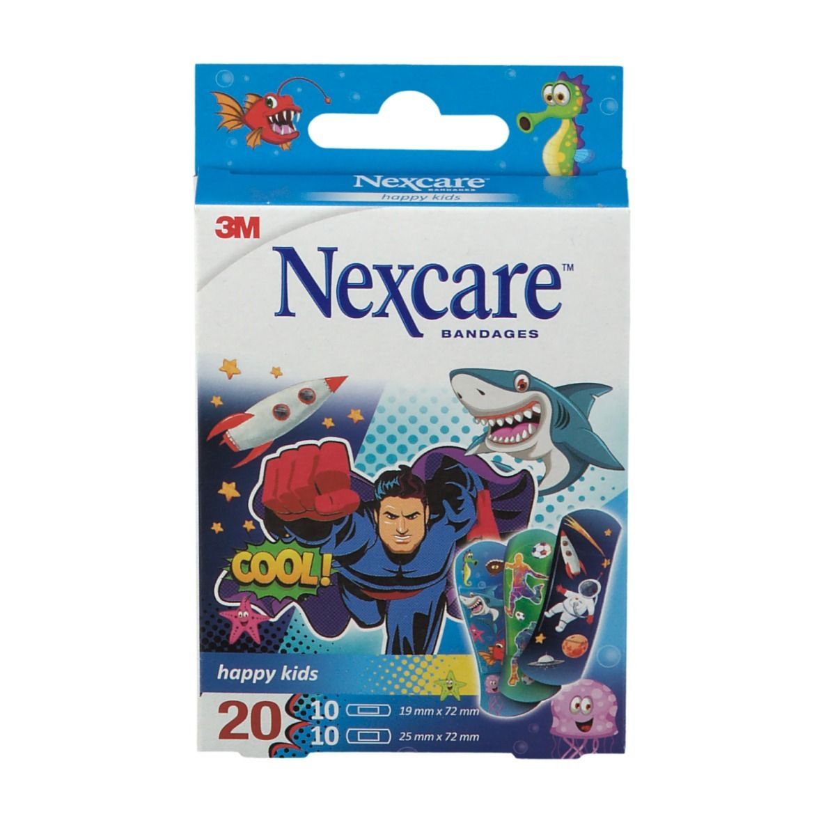 NEXCARE 9188 HAPPY KIDS PLASTERS COOL ASORT 20/PACK