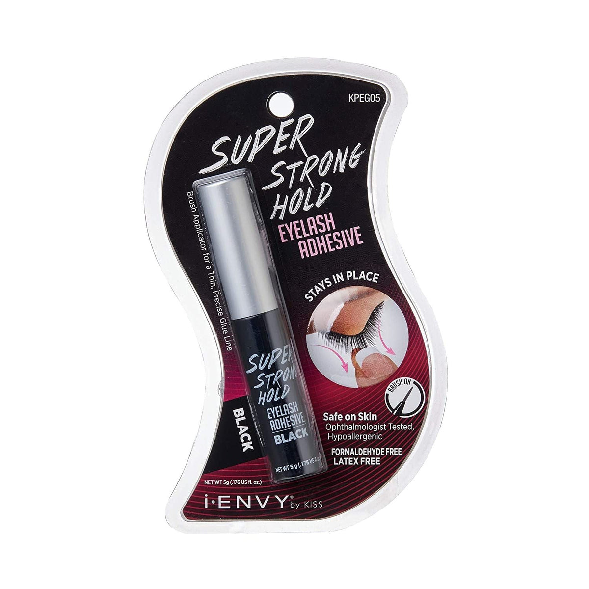 KISS I.ENVY EYELASH ADHESIVE STRONG HOLD BLACK KPEG05