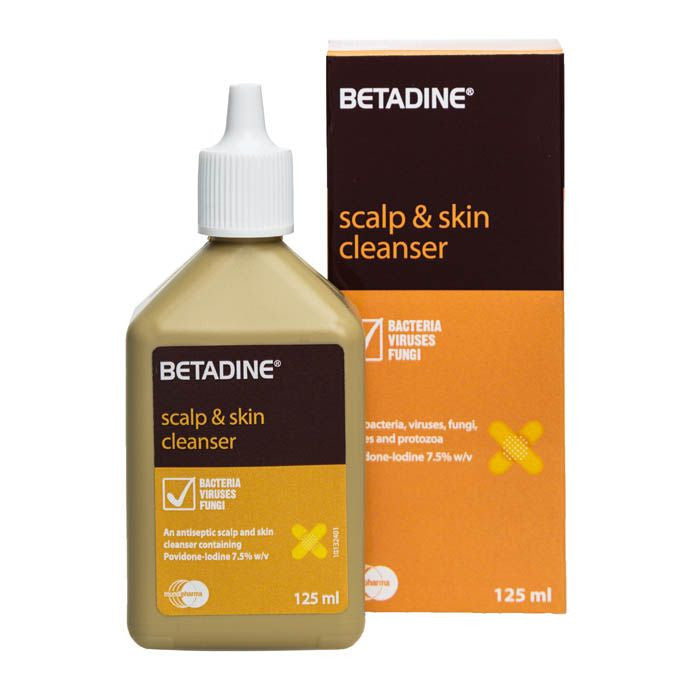 BETADINE SCALP&SKIN CLEANSER 125ML