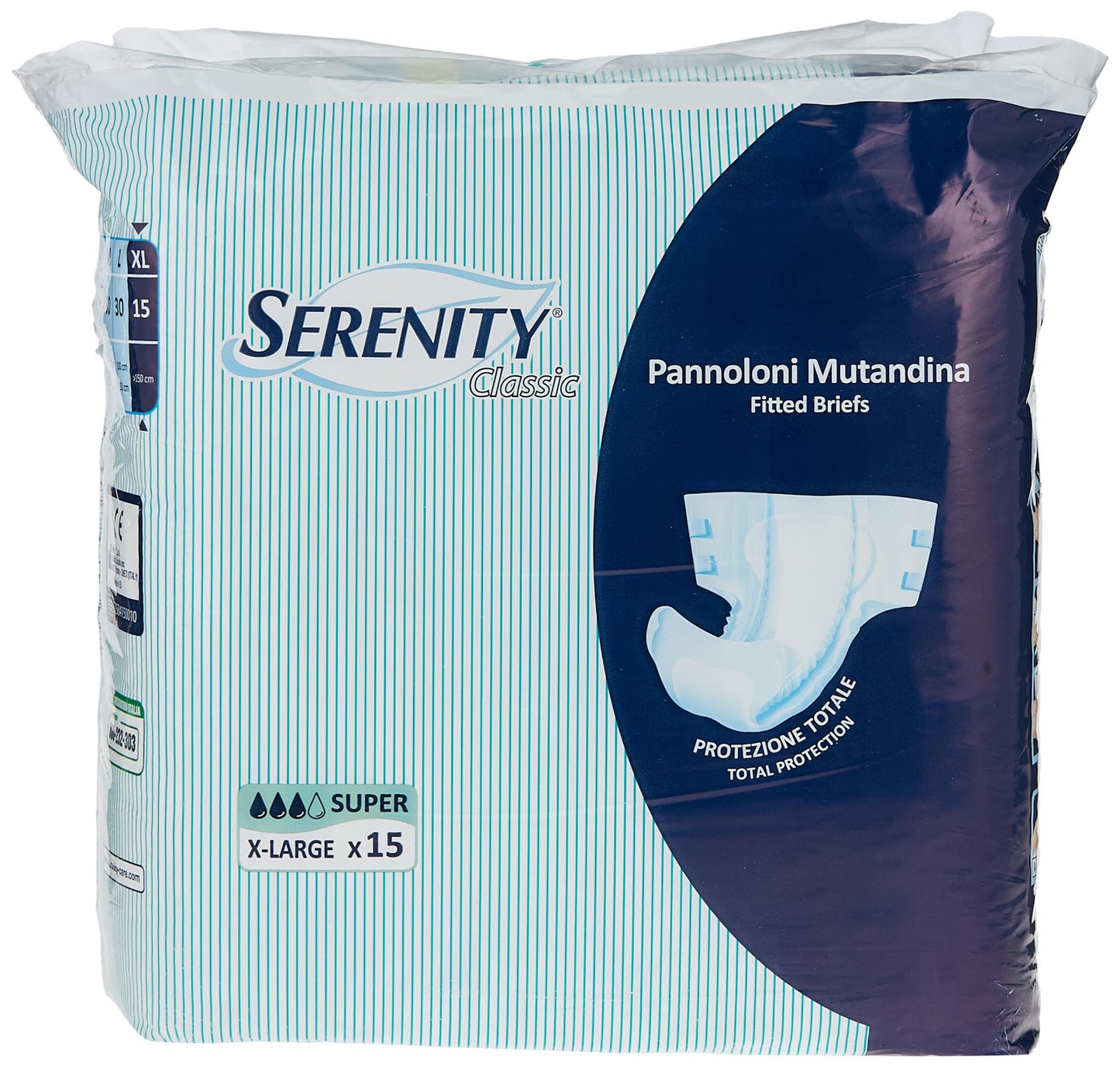 SERENITY 3759415 CLASSIC FITTED BRIEFS (MAXI) XL 1