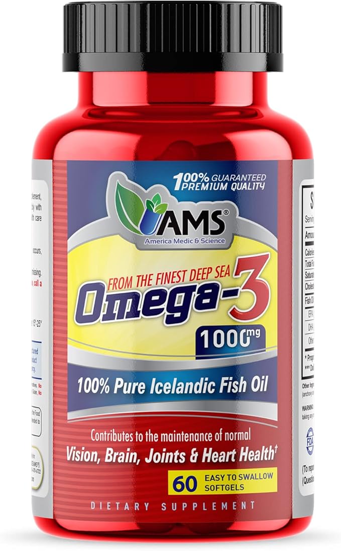 AMS OMEGA 3 1000MG SOFTGEL 60S