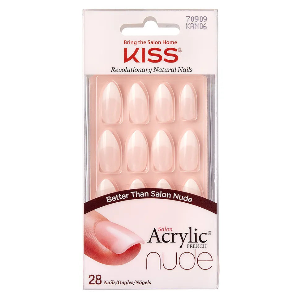 KISS SALON ACRYLIC NUDE NAILS KAN06C