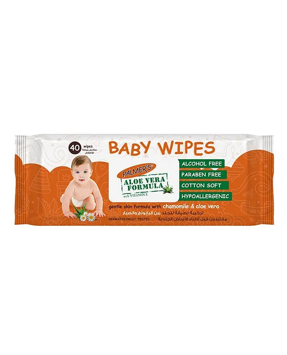 PALMERS 2836 AVF BABY WIPES 40'S