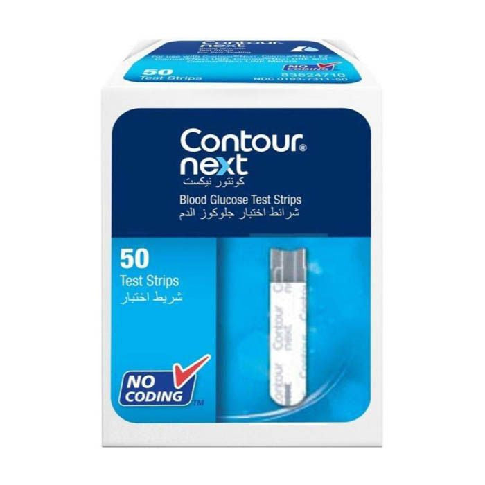 CONTOUR NEXT GLUCOSE TEST STIPS 50's