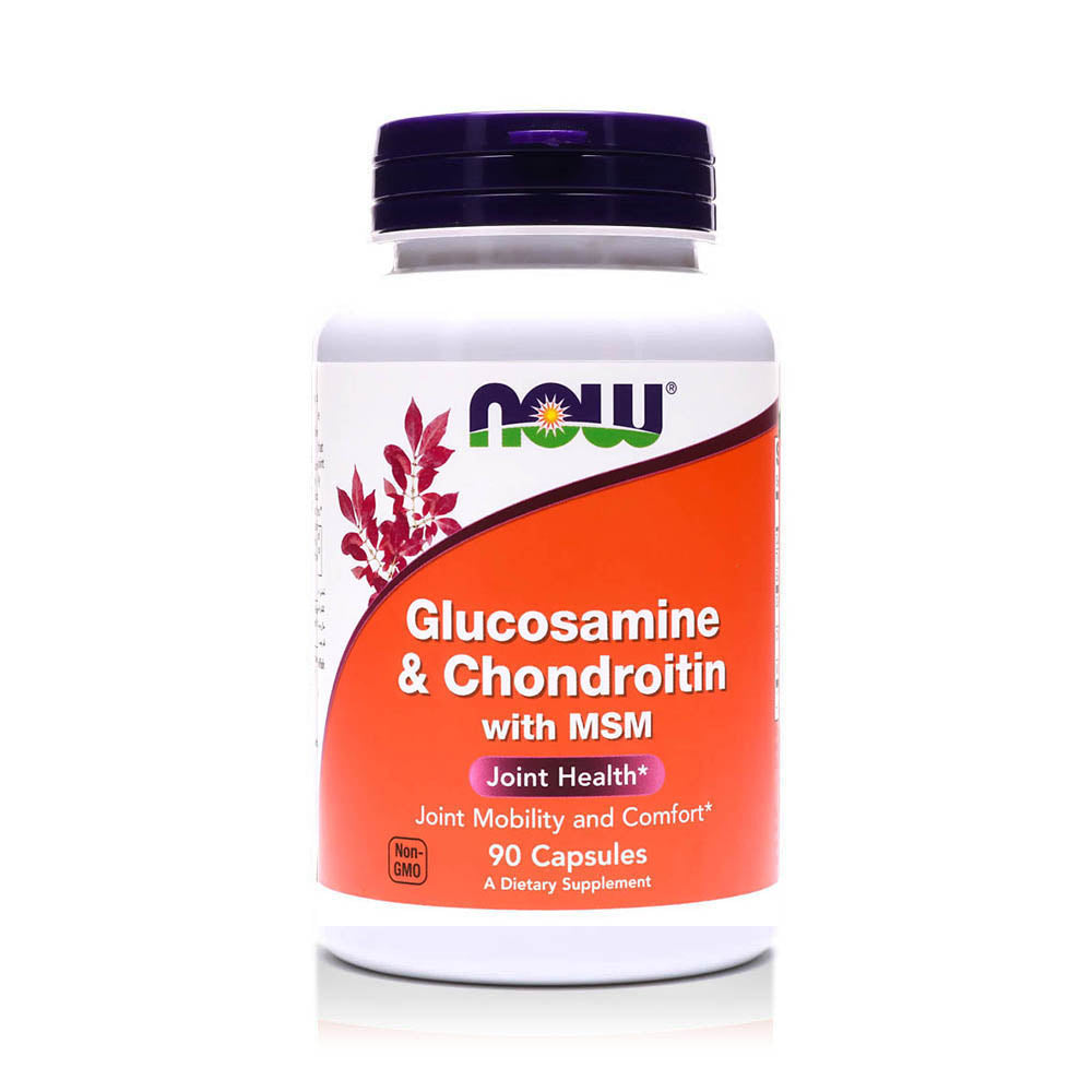 NOW GLUCOSAMINE & CHONDROITIN WITH MSM 90 CAPS