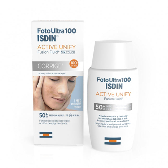 ISDIN 4227 FOTO ULTRA 100 ACTIVE SUNSCREEN UNIFY FUSION FLUID COLOR 50ML