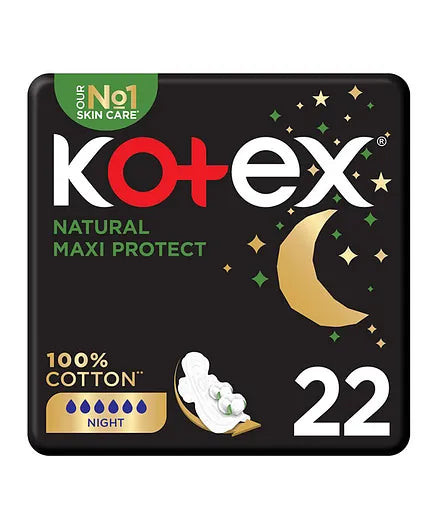 KOTEX 1649 MAXI THICK NATURAL NIGHT 22S