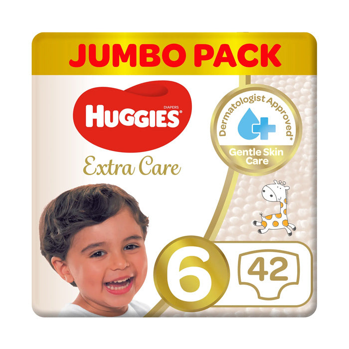 HUGGIES 0279 EXTRA CARE JUMBO PK S6 42S