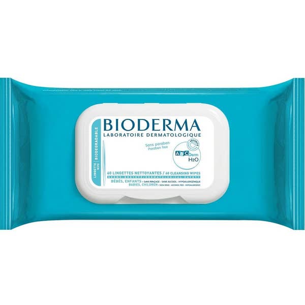 BDR 0980 ABC DERM H2O LINGETTES/WIPES 60,S