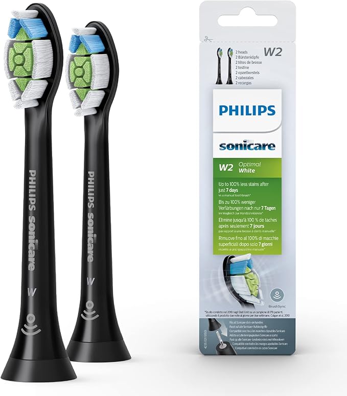 PHILIPS SONICARE DIAMOND CLEAN BRUSH HEAD BLACK 2P HX6062/96