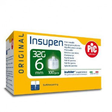 INSUPEN PEN NEEDLE G32X6MM 100's PICIPN05