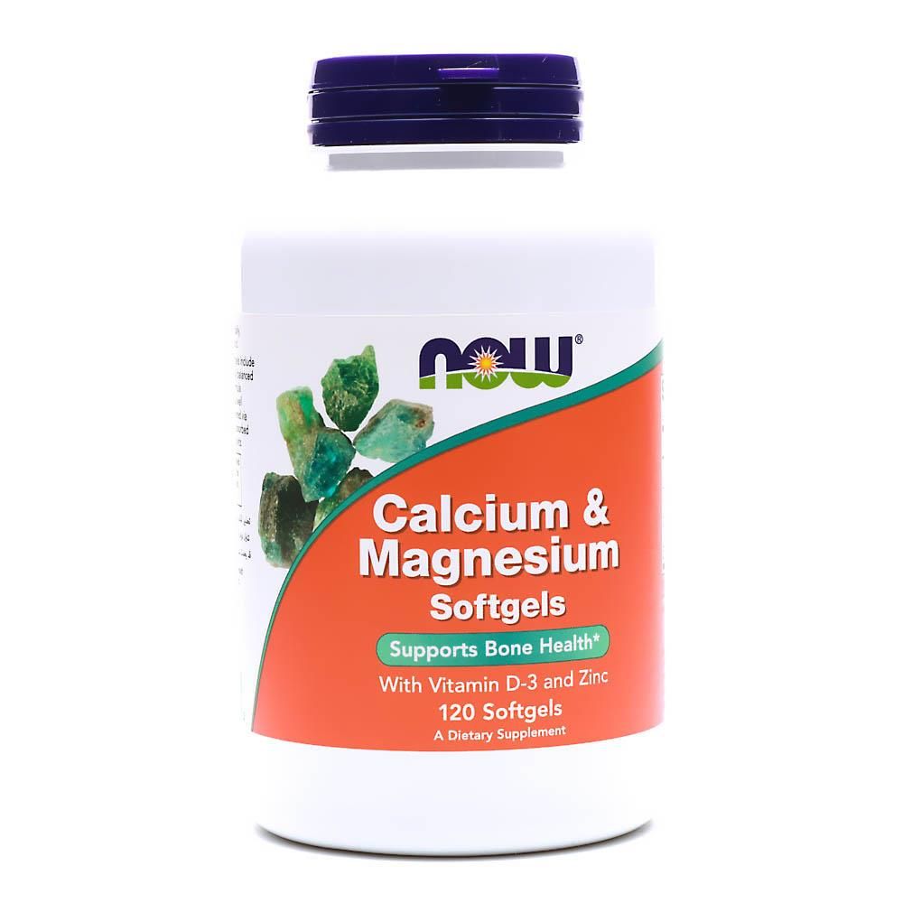 NOW CALCIUM & MAG WITH VIT D-3 120 SOFTGELS