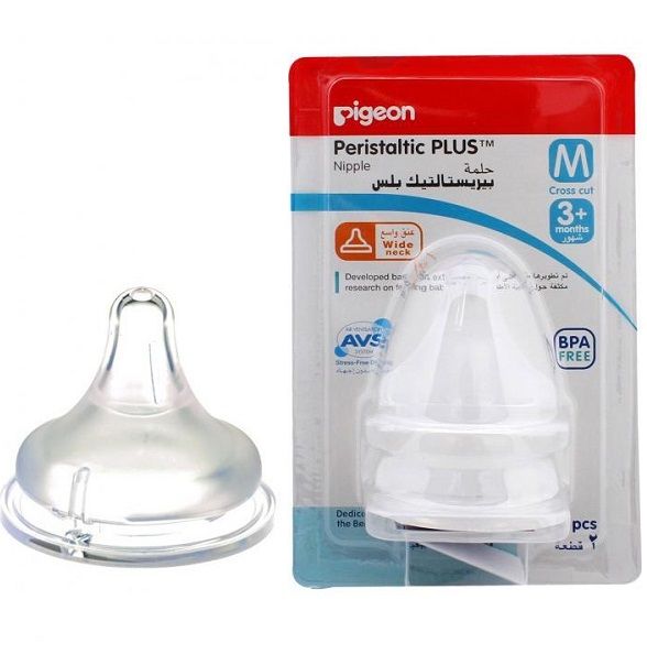 PIGEON NIPPLES M 3+ (WIDE NECK) 01868