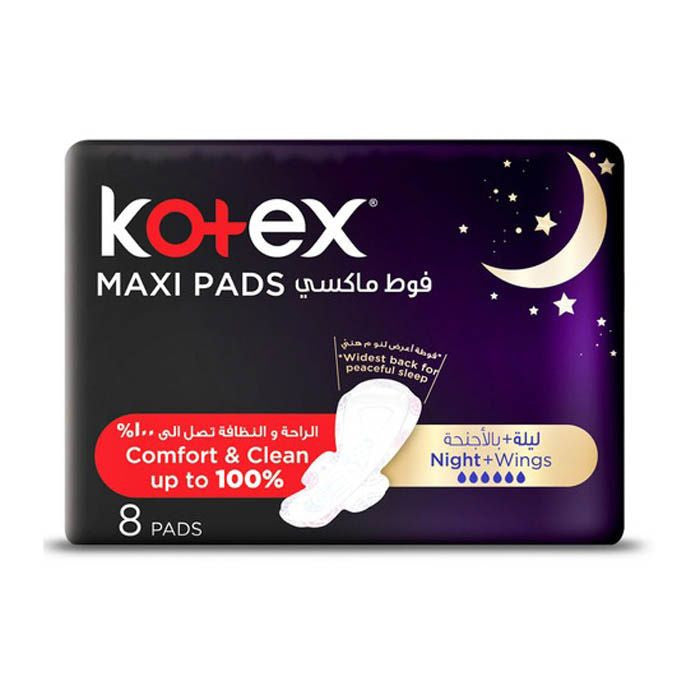 KOTEX 0055 MAXI THICK OVER NIGHT 8s