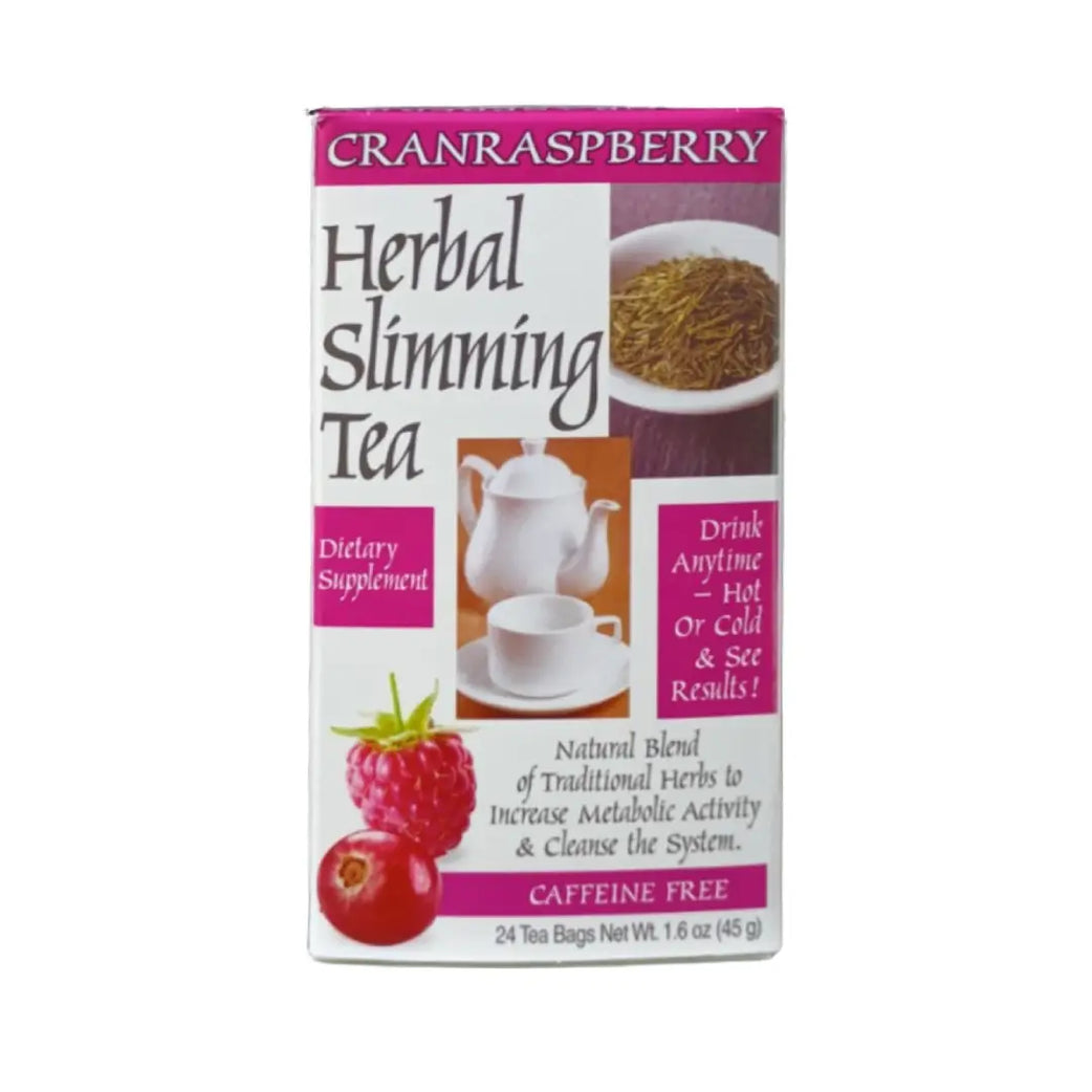 Century Vitamins Herbal Slimming Tea - Cranraspberry 24Bags