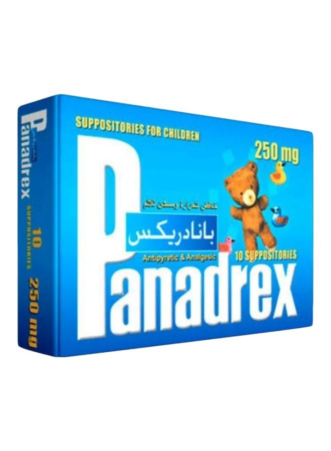 PANADREX 250MG SUPPOSITORY 10'S