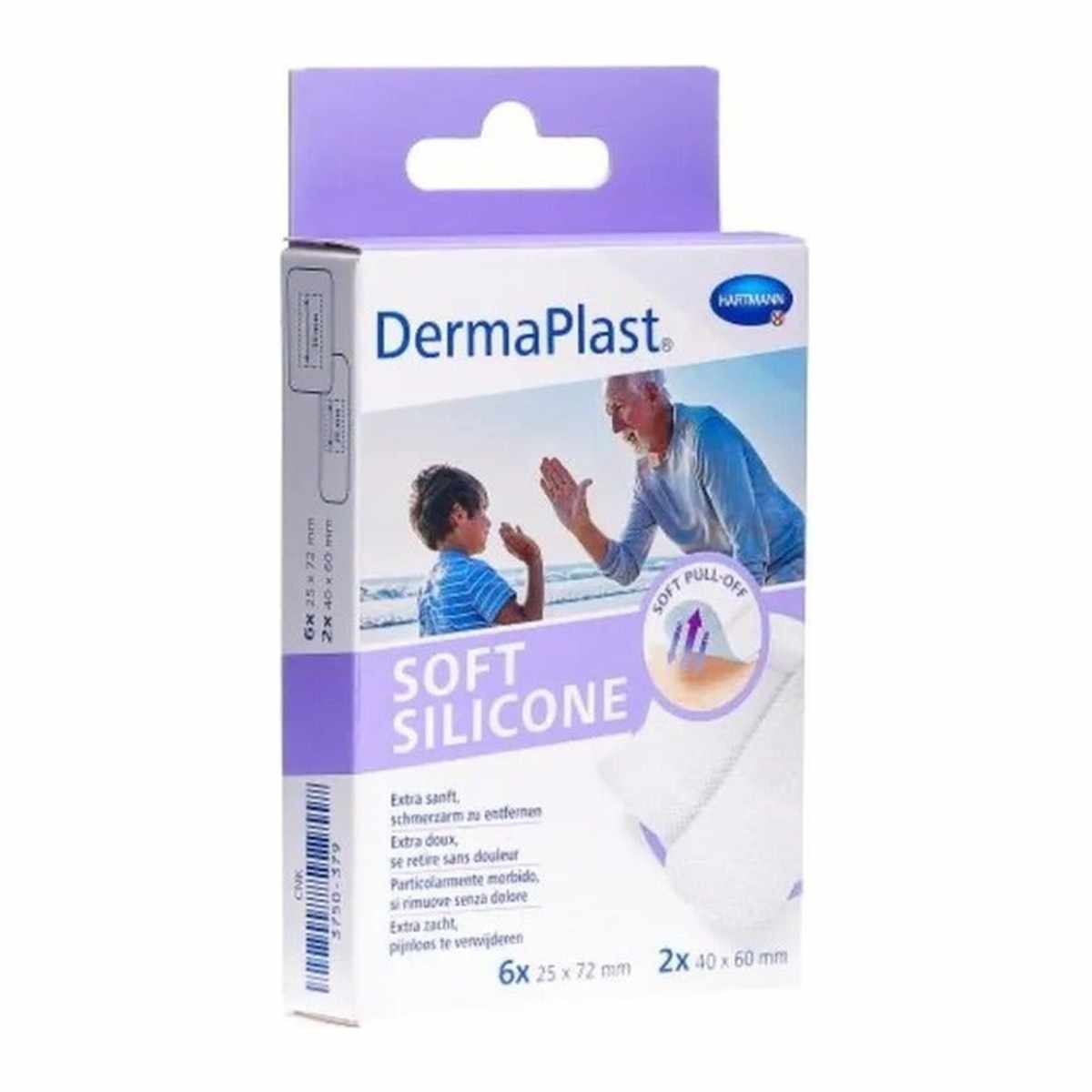 DERMAPLAST 2331 SOFT SILICONE PLASTER 8s