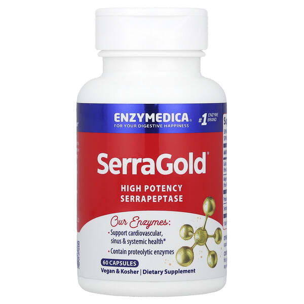 Enzymedica Serra Gold Capsules, 60 Capsules
