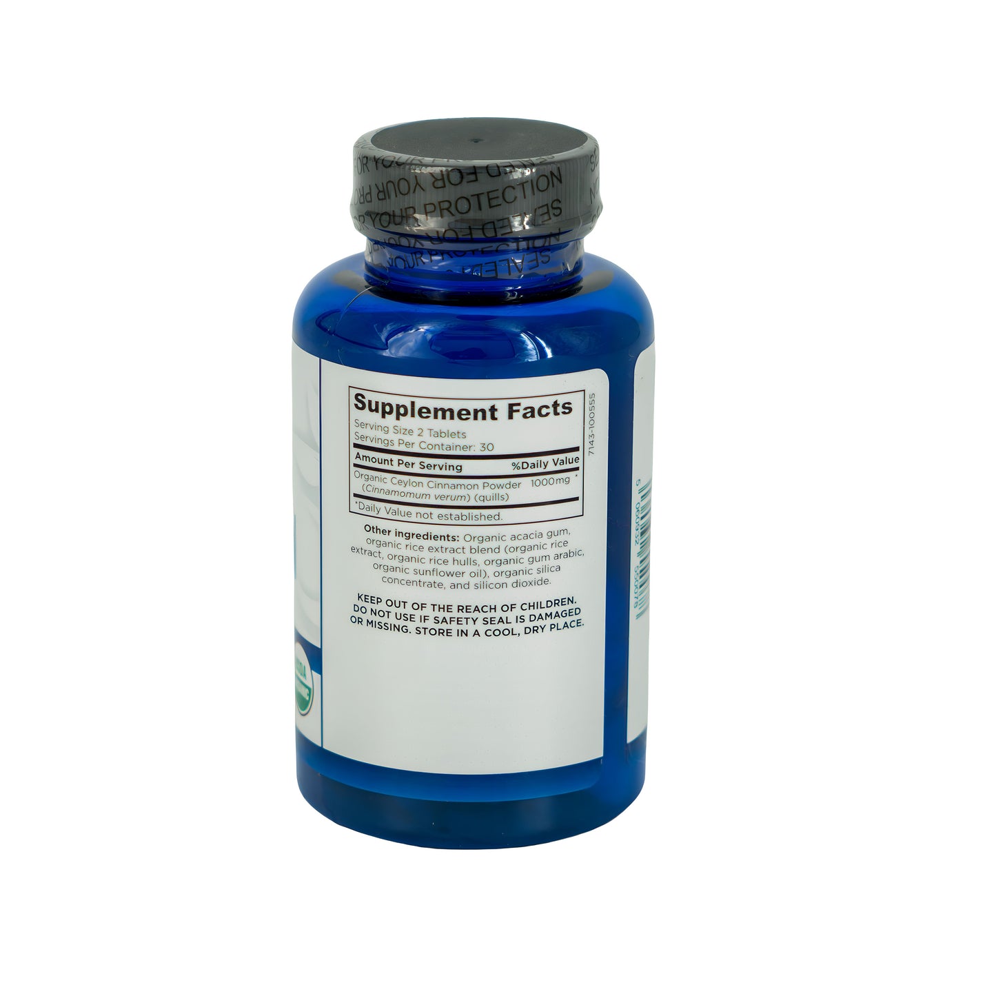 Wellness Way Organic Cinnamon 60Tab