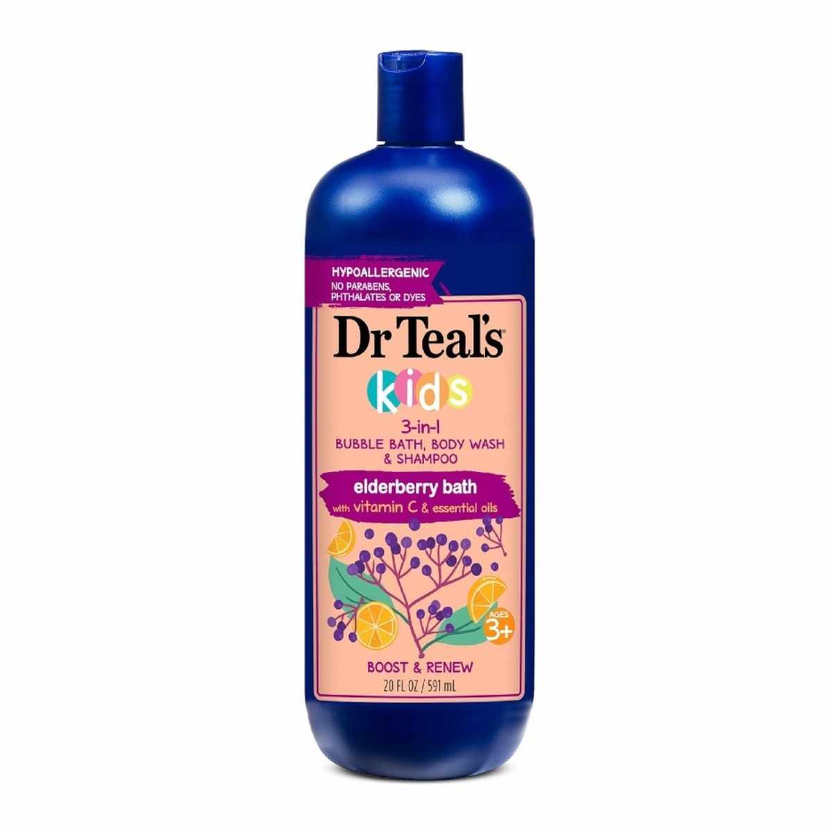 DR TEALS KIDS 3IN1 VIT C BUBBLE BATH WASH SHAMPOO