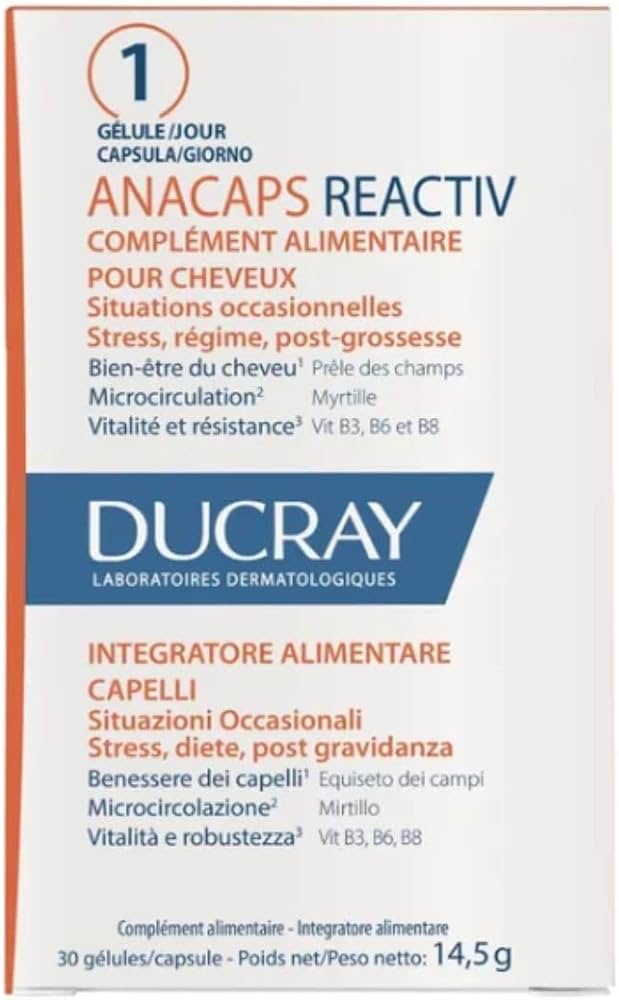 DUCRAY 4950 ANACAPS ACTIV PLUS CAP 30S