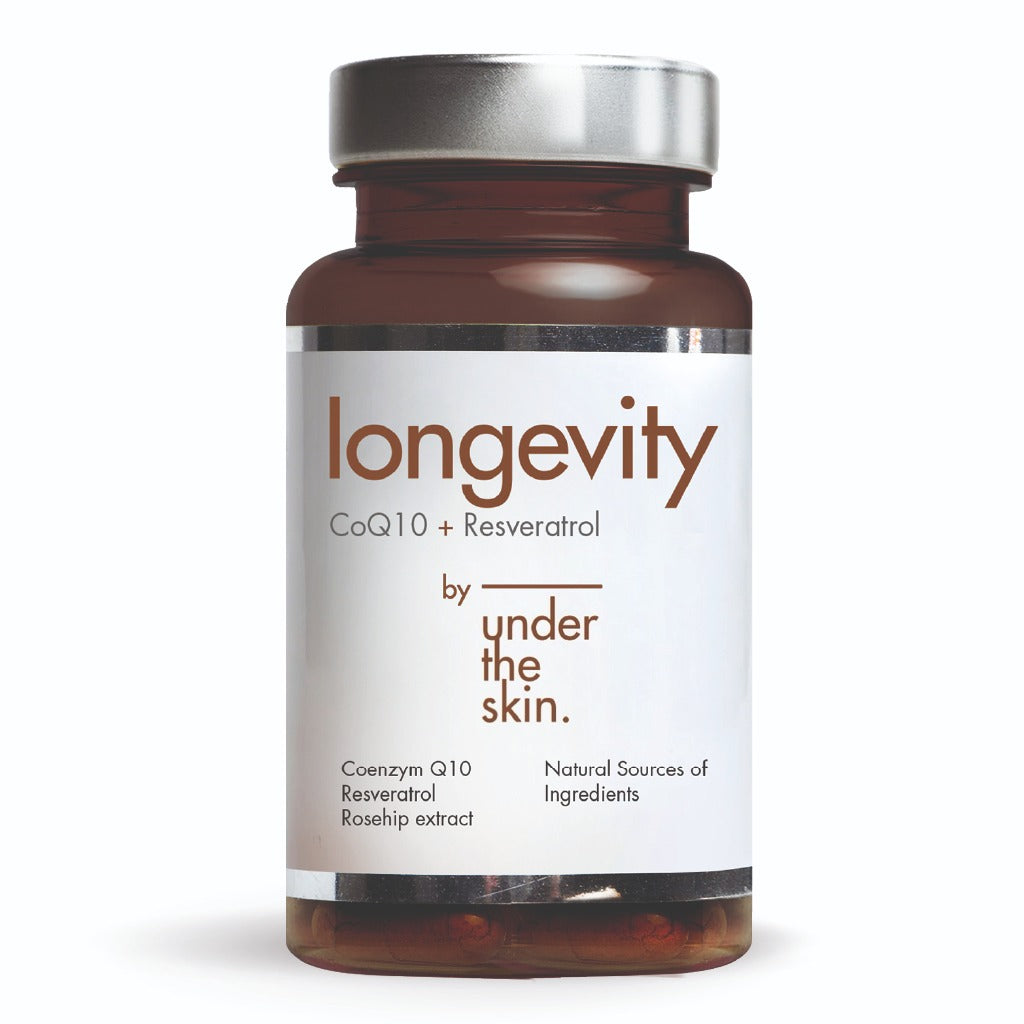 UNDER THE SKIN LONGETIVITY COQ10+RESVERATROL CAP60