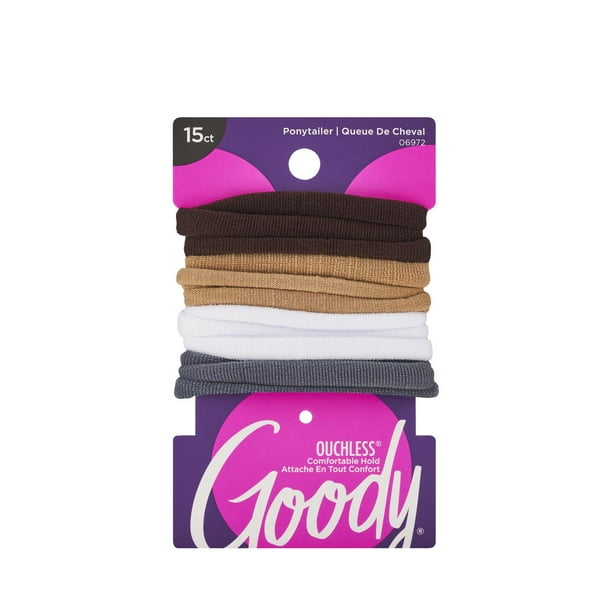 Goody Ouchless Ponytailer Java Bean, 15 Pieces