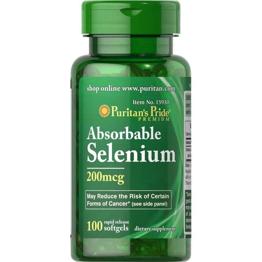 Puritan Pieces Pride Absorbable Selenium 200 Mcg Softgels 100 Pieces