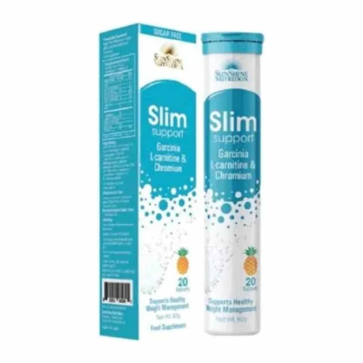 SUNSHINE SLIM SUPPORT EFFERV PINEAPPLE TAB 20S