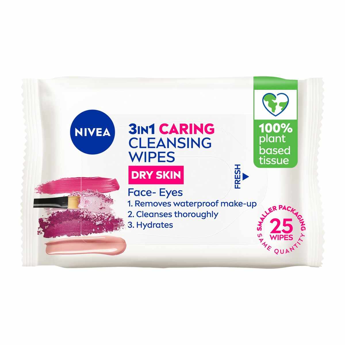 NIVEA 1906 FACE 3IN1 GENTL CLNSNG WIPES 25S