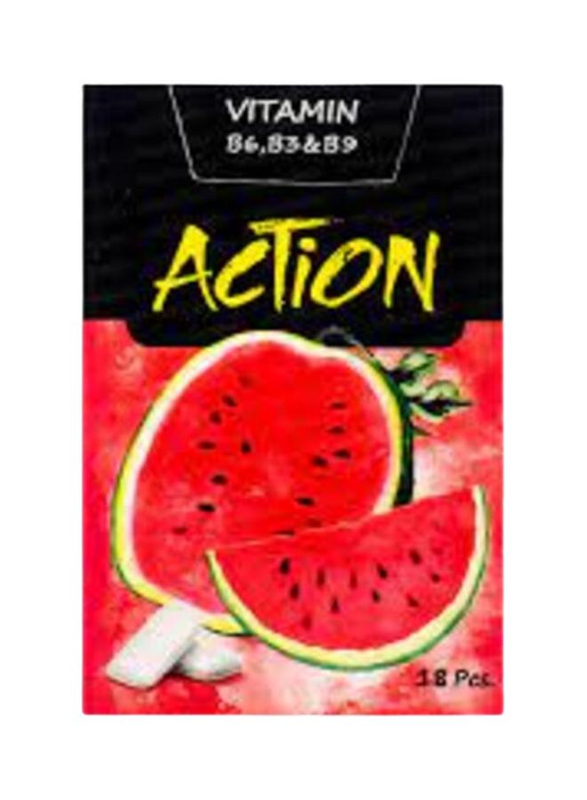 ACTION VIT WATERMELON SF GUM 12S