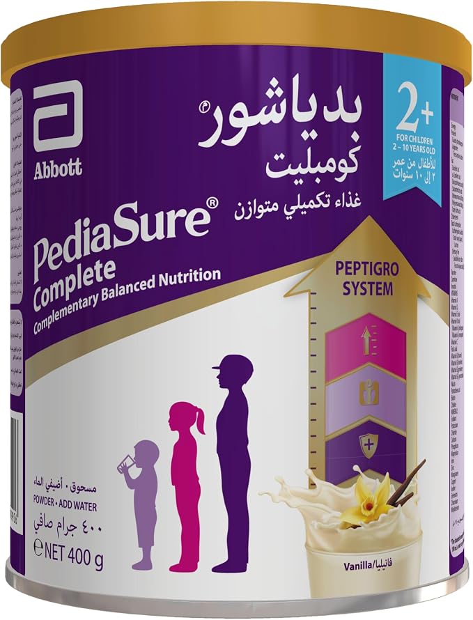 PEDIASURE COMPLETE PEPTIGRO VANILLA 400GM
