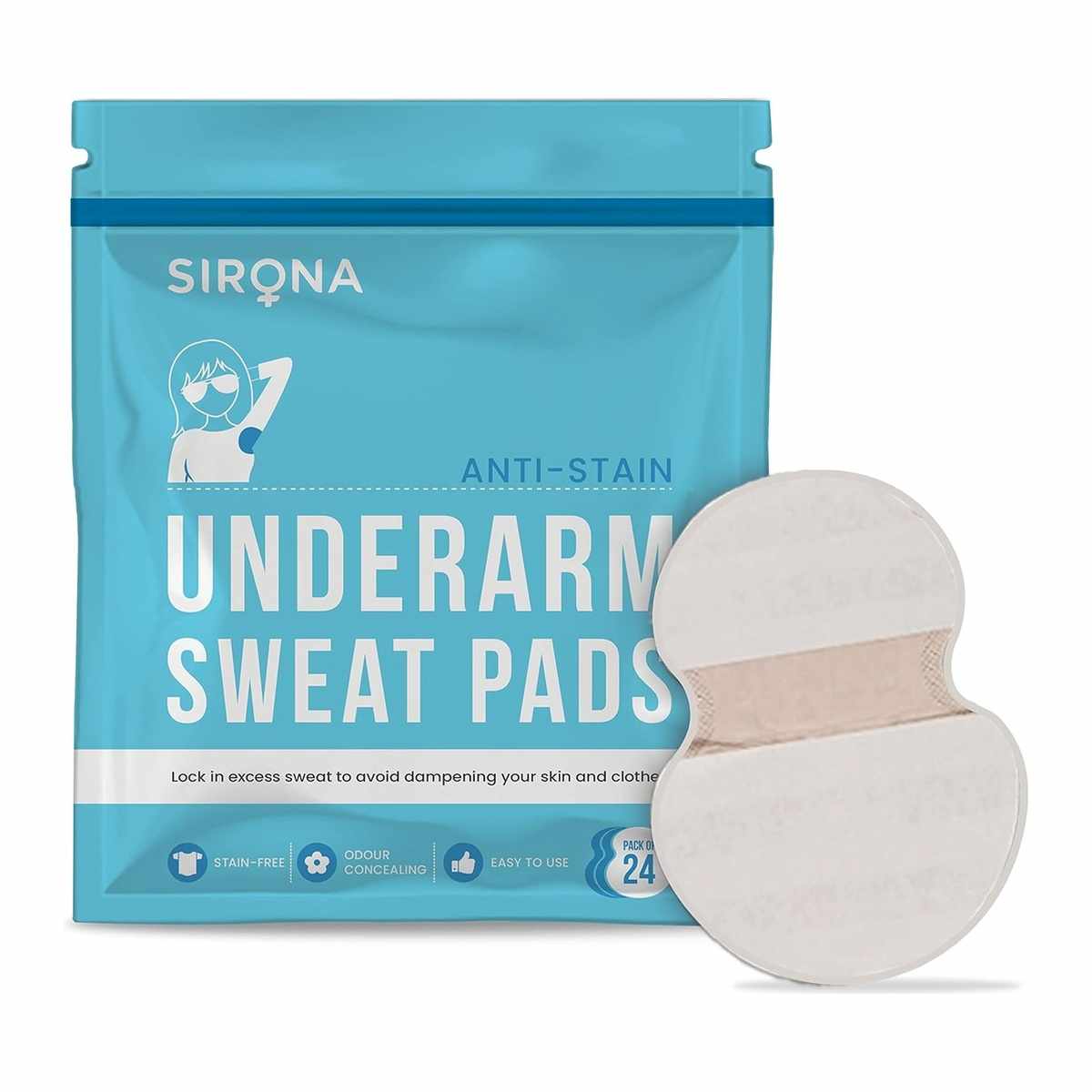 SIRONA UNDERARM SWEAT PADS 24S