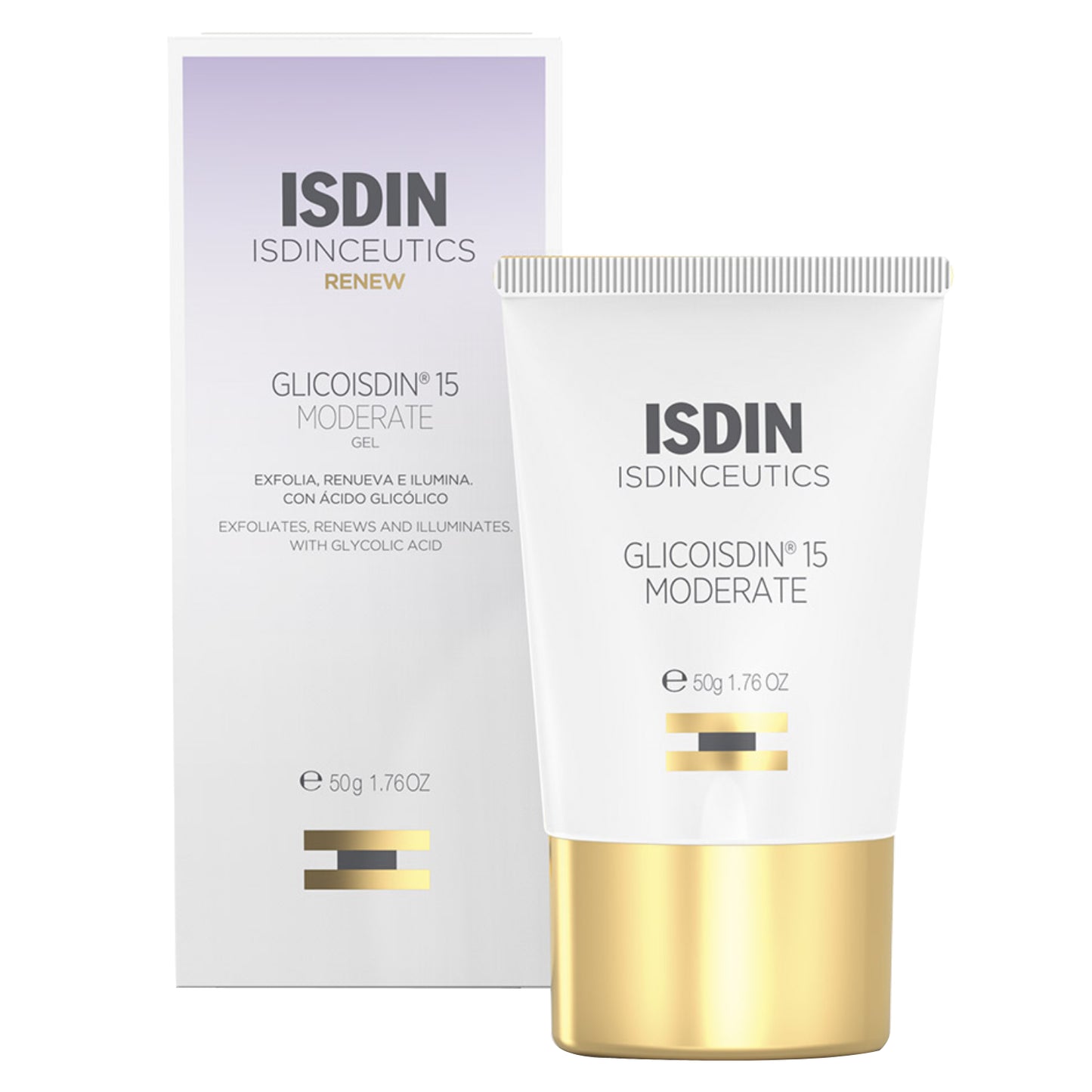 ISDIN Glicoisdin 15 MODERATE GEL FACIAL 50g