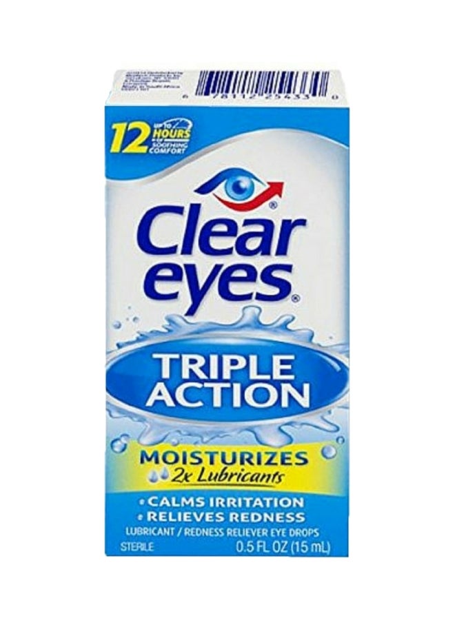 CLEAR EYES TRIPLE ACTION MOISTURIZER EYE DROP 15ML