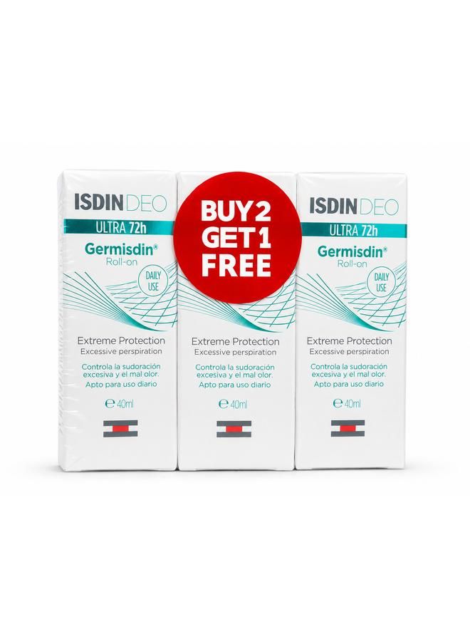 ISDIN 8143 GERMISDIN 72HR DEO ROLL ON PROMO(2+1)