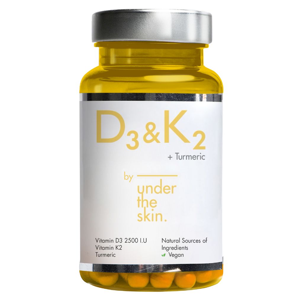 UNDER THE SKIN VITAMIN D3 K2 TUMERIC CAP 60S