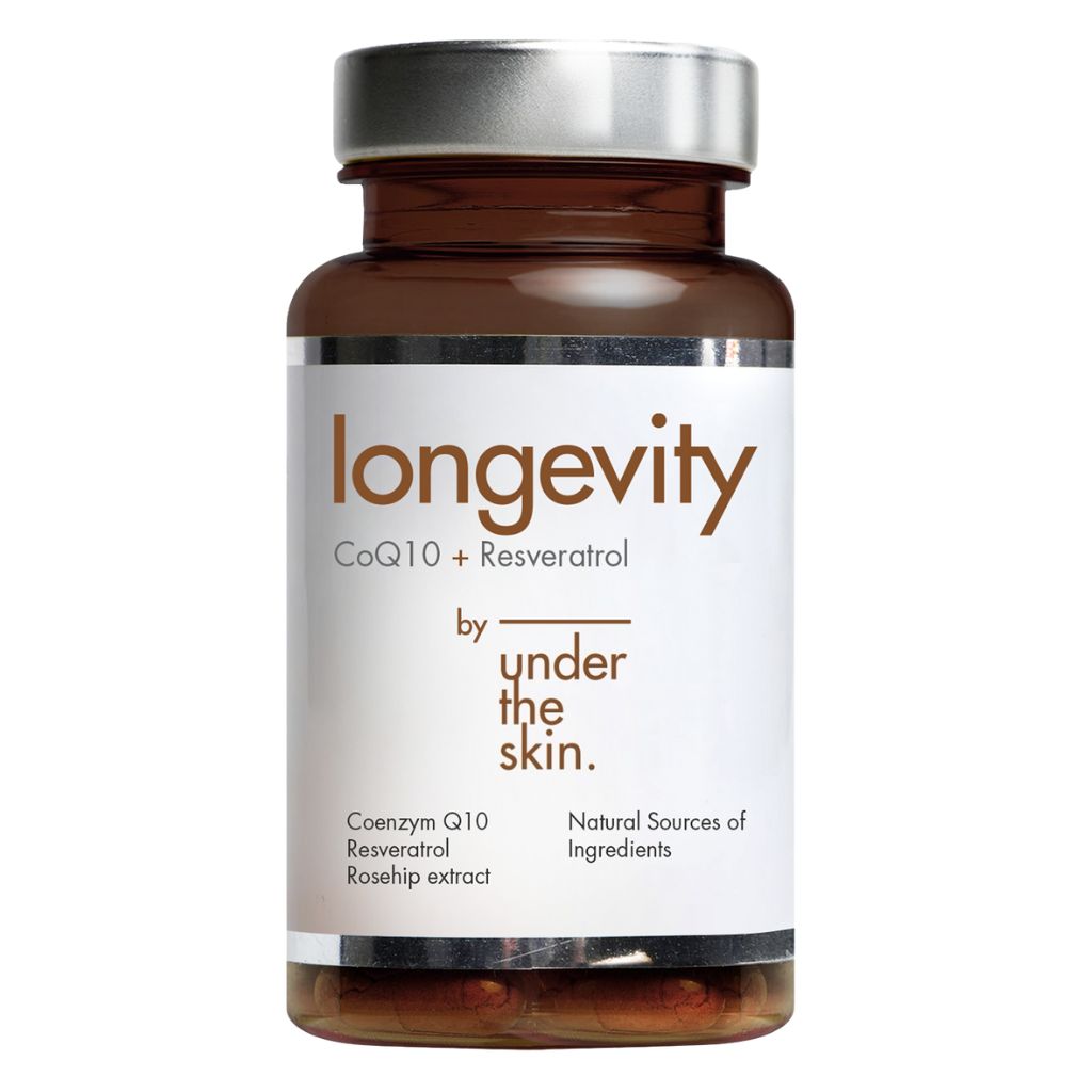 UNDER THE SKIN LONGETIVITY COQ10+RESVERATROL CAP60