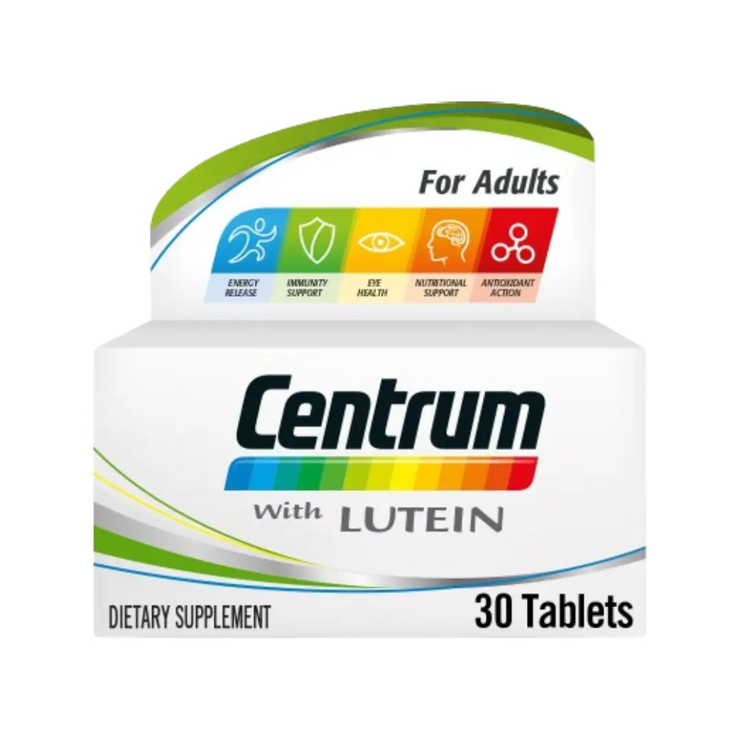 Centrum With Lutein, Adult Complete Multivitamin, 30 Tablets
