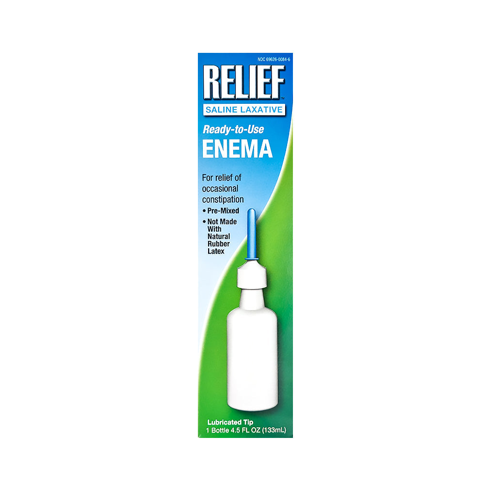 RELIEF READY TO USE ENEMA SALINE LAXATIVE
