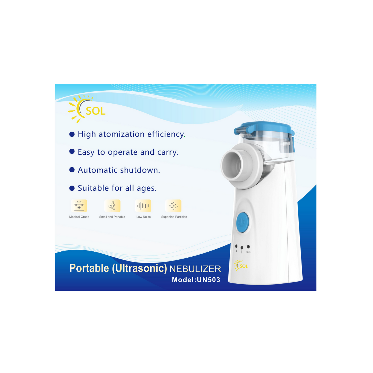 SOL MESH NEBULIZER UN503 + EXTRA CUP