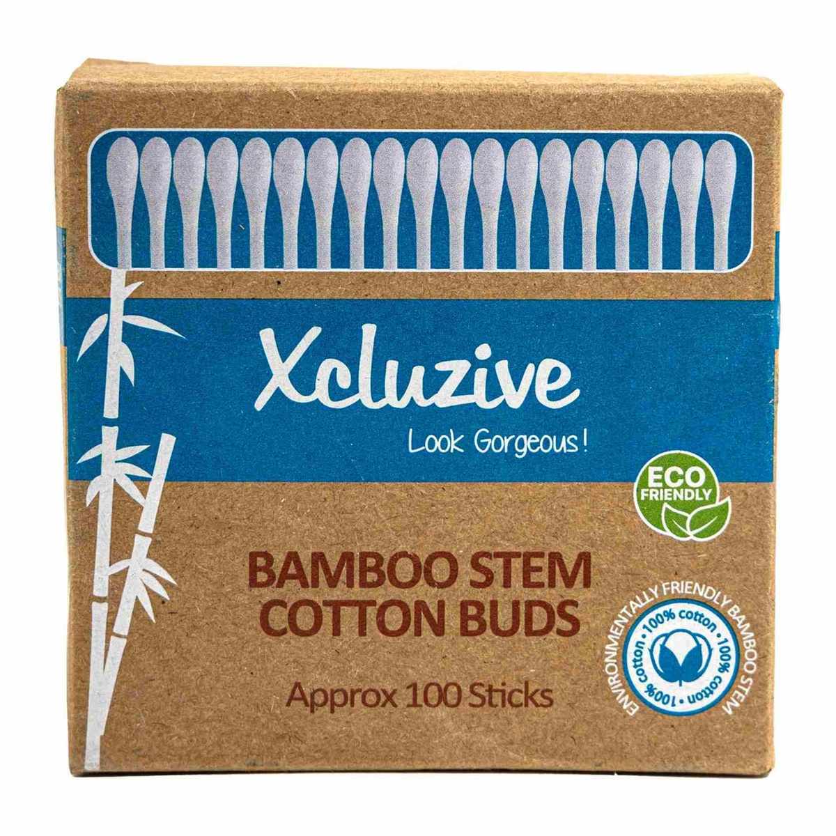 XCLUZIVE 8476 BAMBO STEM COTTON BUDS 100S