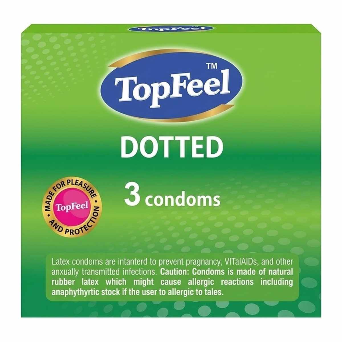 TOPFEEL CONDOMS DOTTED 3S