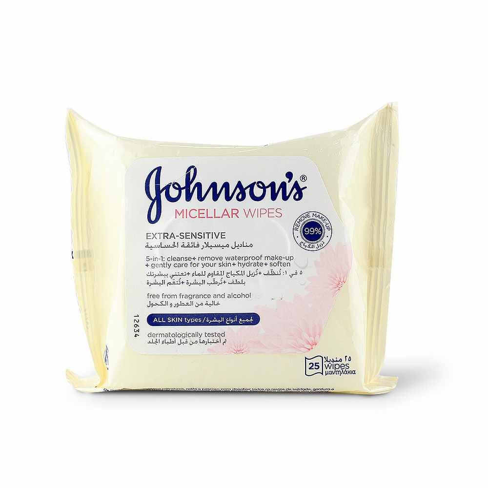 JOHNSONS 5024 FRG FREE FACIAL WIPES 25S
